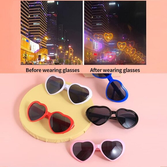 Heart Diffraction Glasses Festival Accessories Love Gift UV Protection main image 4